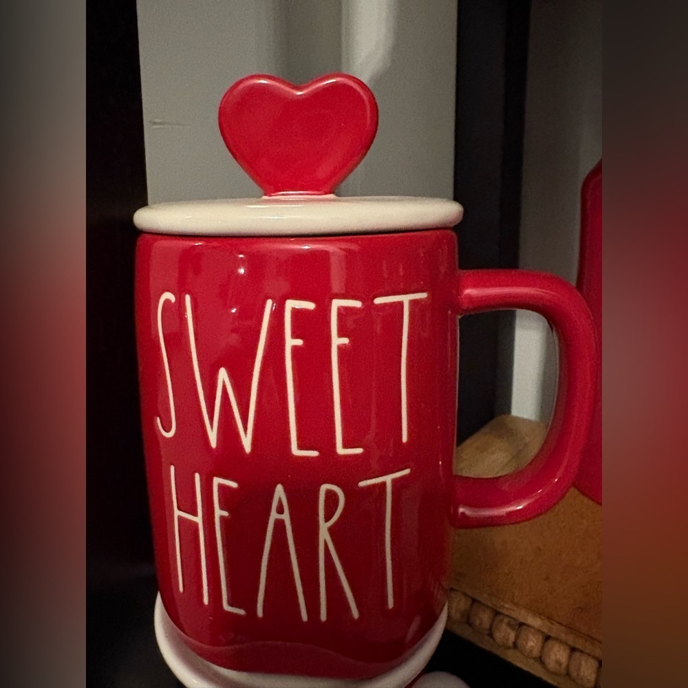 Rae Dunn Sweetheart Topper Mug
